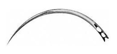 ШОВНА ГОЛКА №B14 РІЖУЧА 23 mm, Ø 0,70 mm